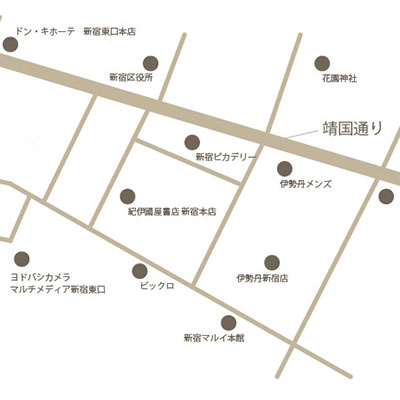 オフィス周辺マップ２｜METSオフィス新宿御苑・新宿三丁目